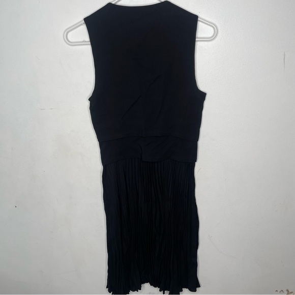 A.L.C. SLEEVELESS DRESS ETTA BLACK PLEATED - Picture 9 of 13